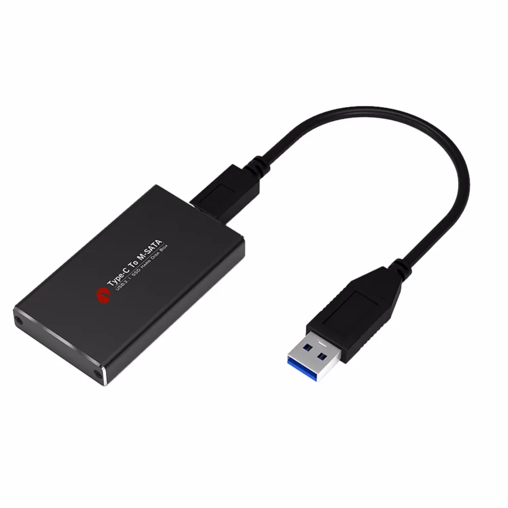 USB3.1 USB-C type C Высокоскоростной MSATA для SSD корпус жесткий диск коробка кабель HDD док-станция жесткий диск корпус
