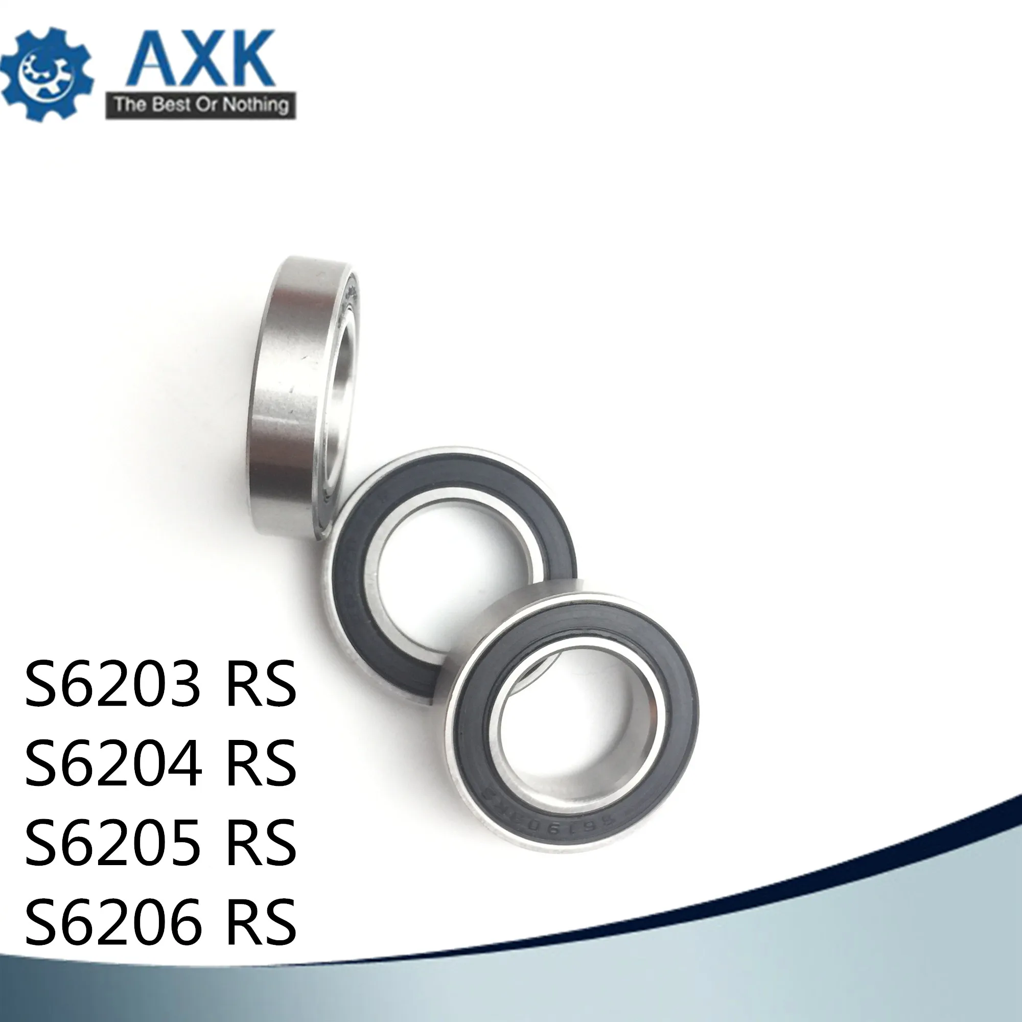Подшипники 6203 6204 6205 6206 ( 1 шт.) 440C кольца из нержавеющей стали с керамическими