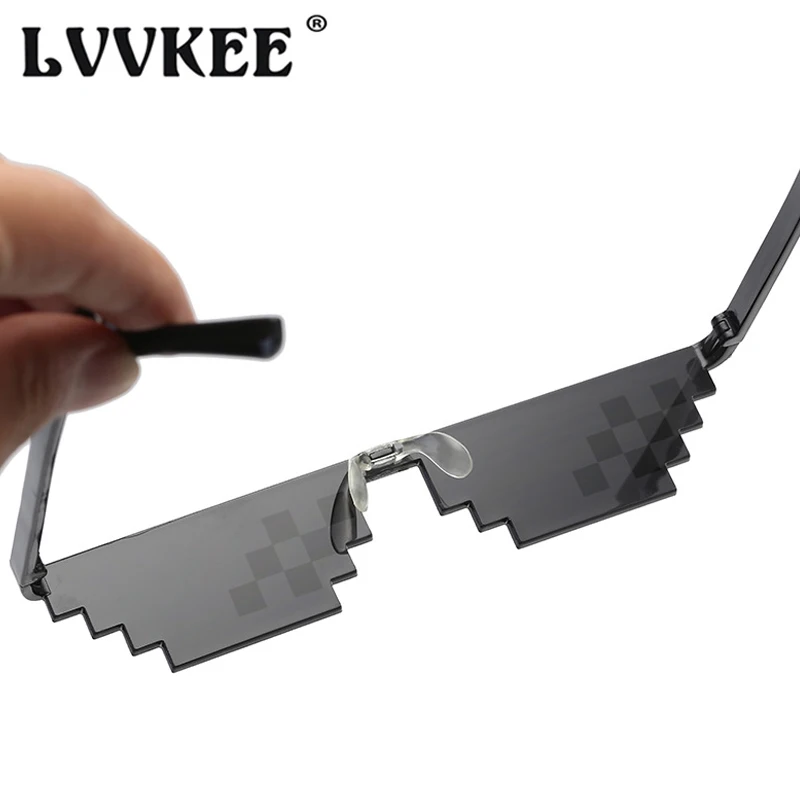 Лидер продаж Классические солнцезащитные очки Thug life Deal With It прямоугольные