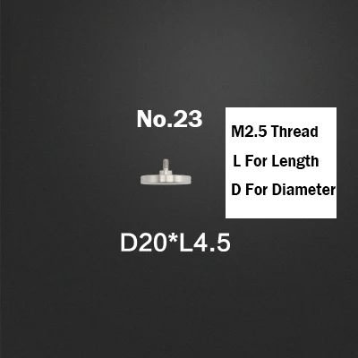 23 10mm 12mm 15mm 20mm OD M2.5 Thread 4.5mm 10mm Length Stainless Steel Measure Meter Guage Test Pin Level Dial Indicator Tip Probe - Цвет: 23