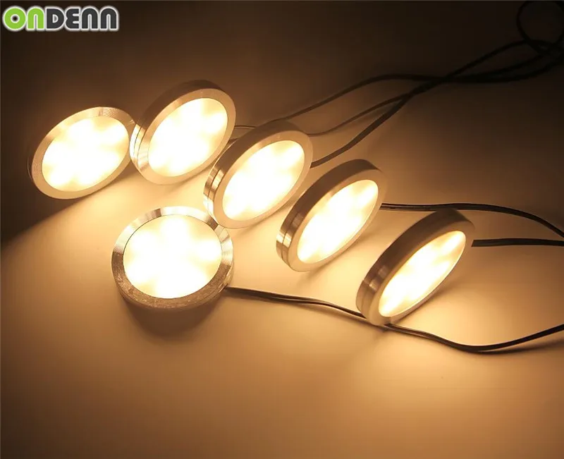 Светодиодные лампы для шкафа 6 ламп набор с беспроводным радиочастотным пультом