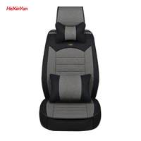 hexinyan universal flax car seat covers for subaru all models forester xv legacy outback impreza auto accessories car styling