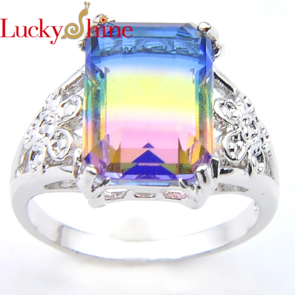 LuckyShien женское элегантное ювелирное изделие в Королевском Стиле прямоугольный