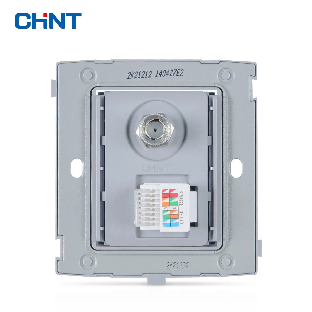 Электрическая розетка CHINT для подключения Аудио Видео VGA модуль NEW2K светильник