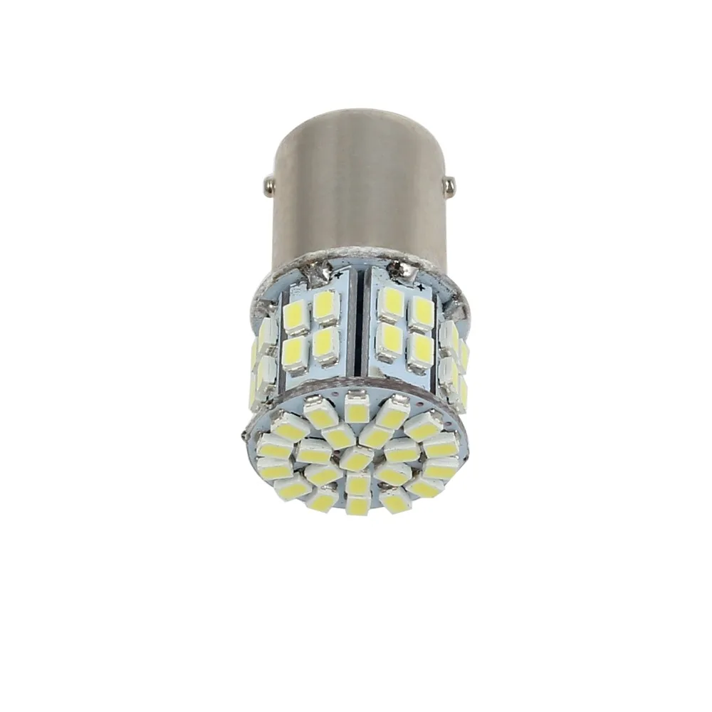 Autoutlet 10 шт для 1156 SMD светильник 6000-7000k 50 SMD светодиоды BA15S яркий 1156 тормоз заднего хода светильник лампочки глобуса лампы 12V 3W