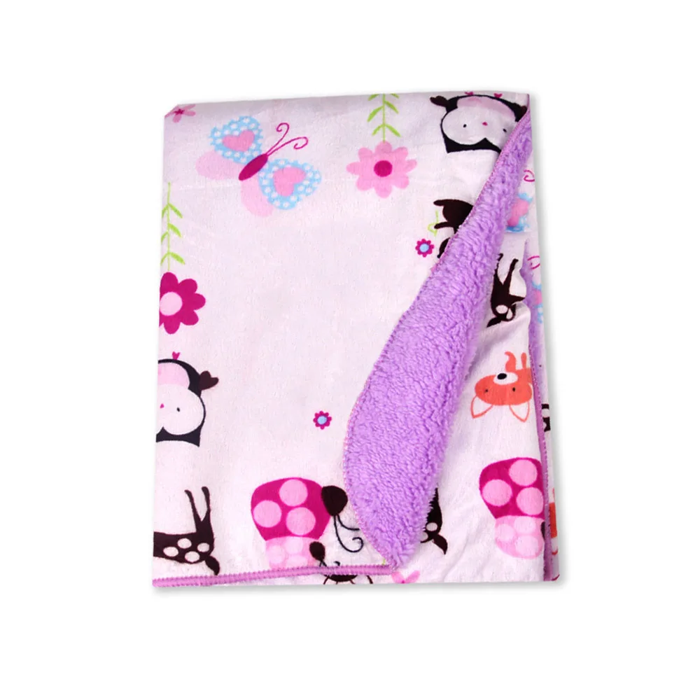 Накидка для новорожденных детское одеяло зимнее утепленное Двухслойное