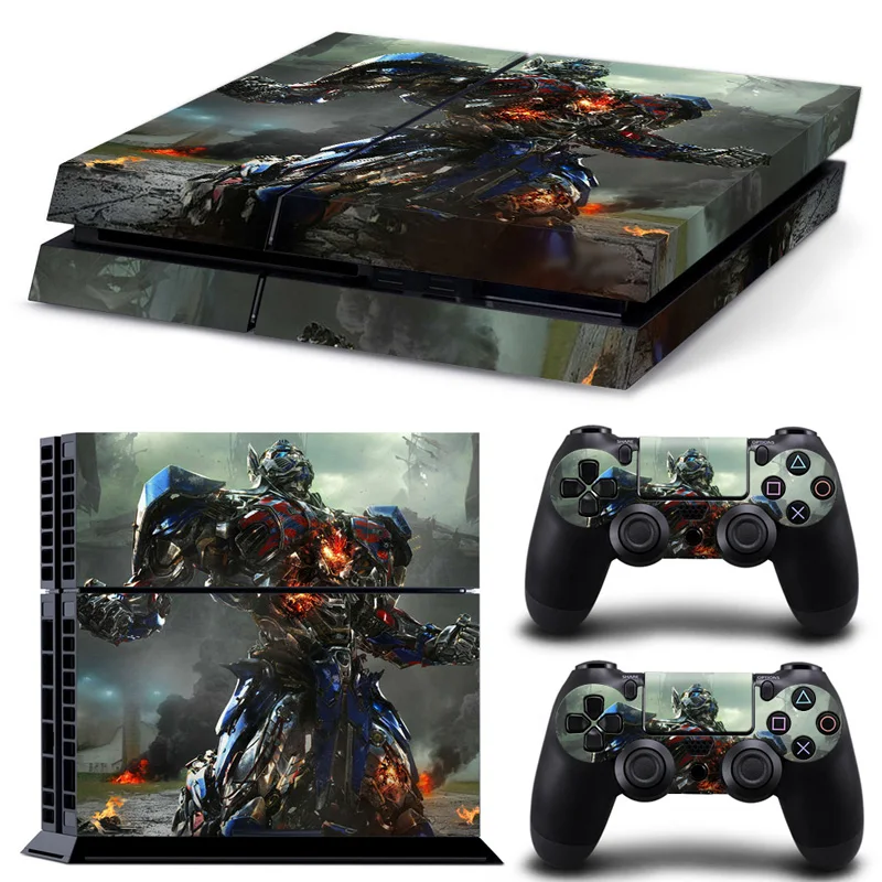 Наклейка для консоли Sony Playstation 4 PS4 защитная пленка наклейки с 2 контроллерами 500