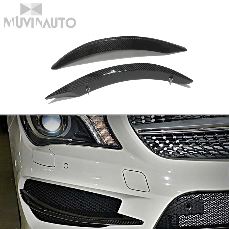 Карбоновое волокно для mercedes Benz CLA W117 C117 cl200 CLA220 260 седан разветвители заднего бампера Диффузор отделка только 2013