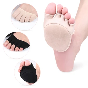 прокладки от пота Пять пальцев Для женщин Носки для девочек Невидимый женский хлопок на высоком каблуке короткие половину ладони мелкой Порты и разъёмы на slip открытой носком Носки для девочек