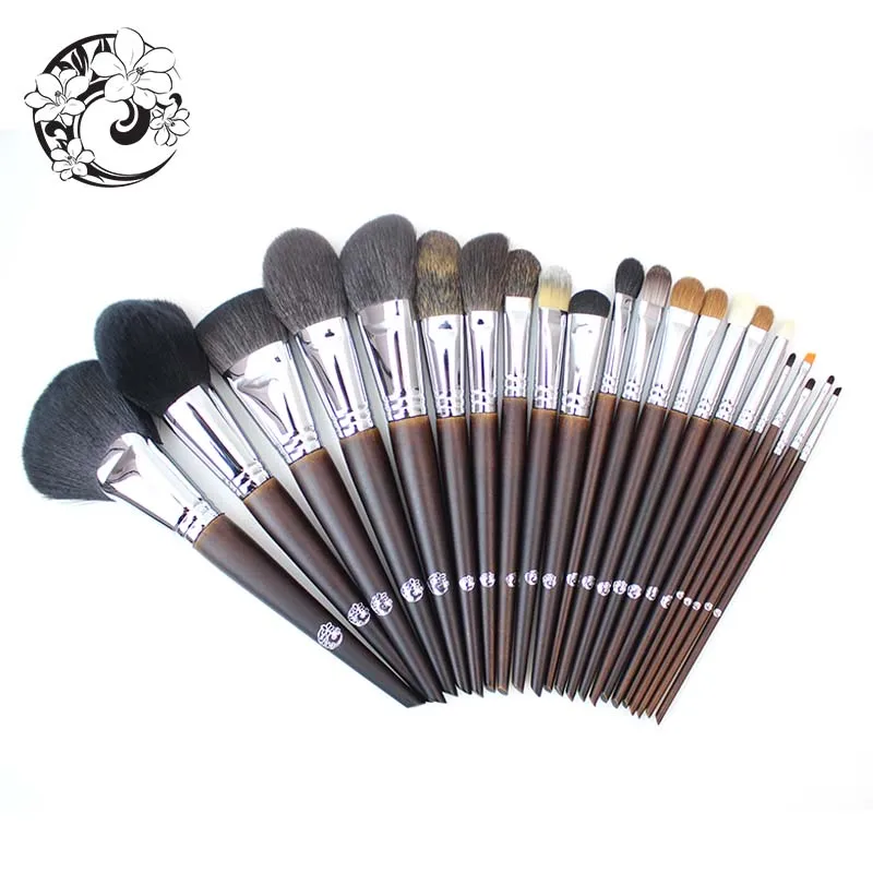 Кисти для макияжа из козьей шерсти 22 шт.|brush set make up|goat hair brush setbrand |