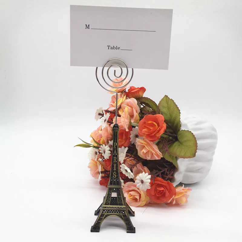 12 шт./лот Свадьба Имя держатель для карт s Париж Стиль вечерние поставщик Париж Эйфелева башня место держатель для карт с названием место метки