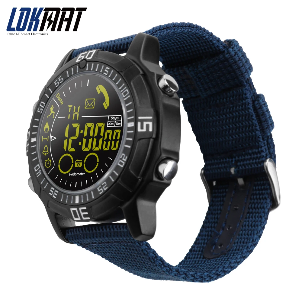 Спорт Смарт наручные часы bluetooth 5ATM Водонепроницаемый цифровой SmartWatch мужчин
