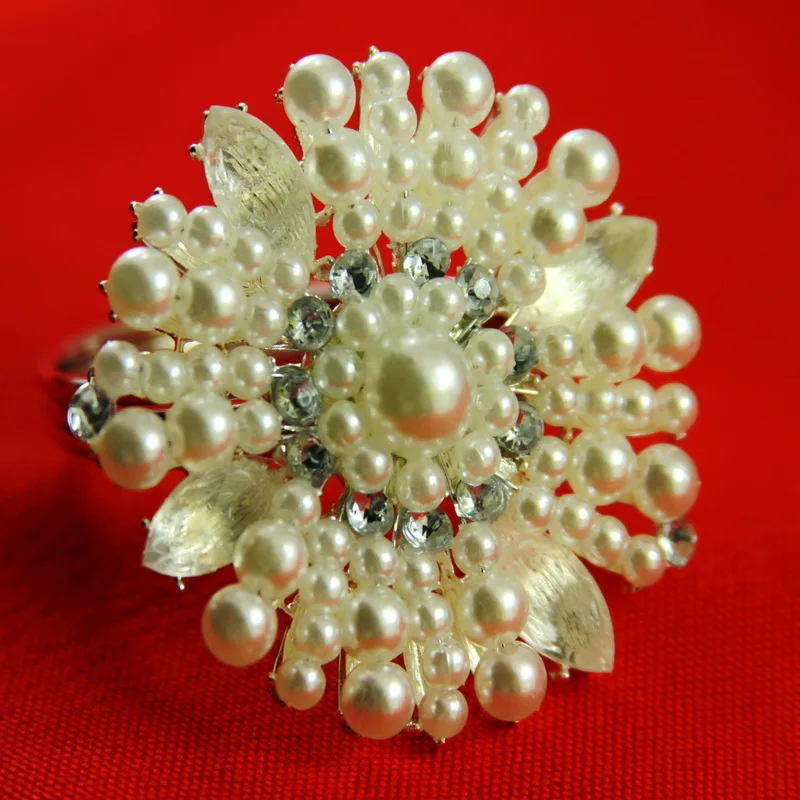 Свадебный держатель для салфеток с жемчужинами и кристаллами|napkin holder|napkin holders