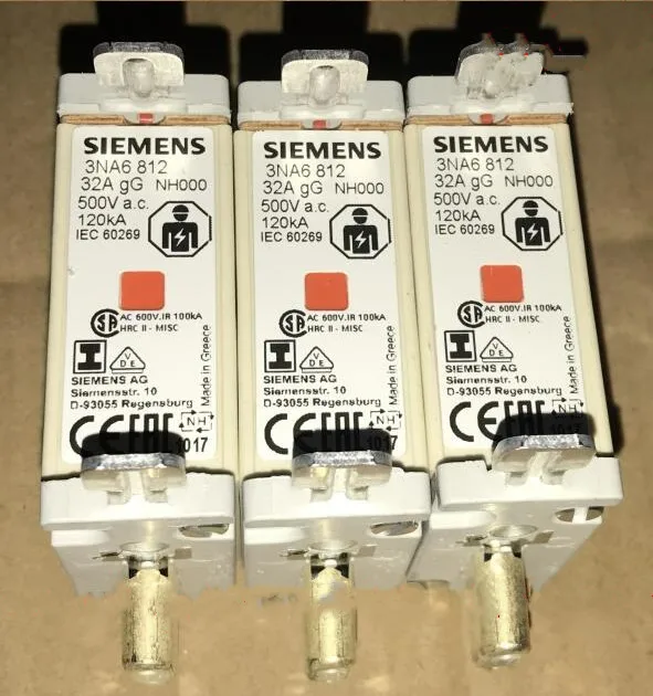 Предохранители: 3NA6812 32A 500V NH000 gG / 3NA6814 35A 3NA6817 40A 3NA6820 50A 3NA6822 63A | Автомобили и