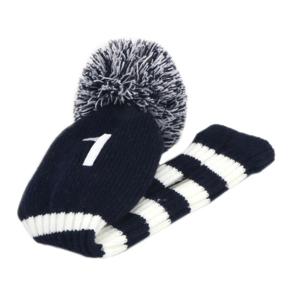 3 шт. головные уборы для гольф клуба 460cc|knit golf club headcovers|headcovers clubpom headcovers |