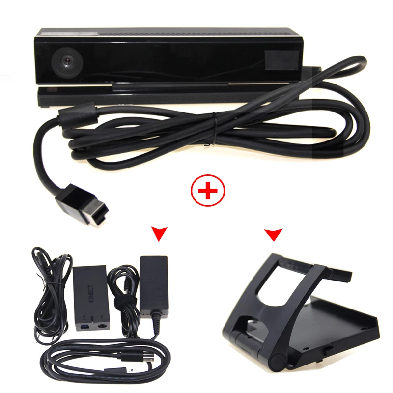 new for xbox one s kinect sensor with usb kinect adapter 2 0 3 0 for xbox one slim for windows pc kinect adapter tv clip free global shipping