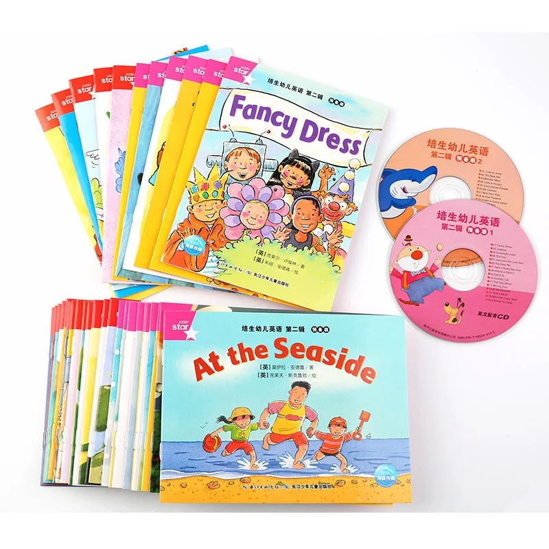 35 книг/набор раннего Educactioal на английском языке чтение книжка с картинками