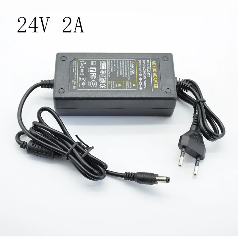 24V 2A 12 В источник питания DC12V 3A 4A 5A 6A 24 В/42 в 2A трансформатор переменного тока 110 В 220 В 220 В постоянного тока 12 Вольт Светодиодный драйвер полосы литиевой батареи - Цвет: 24V 2A