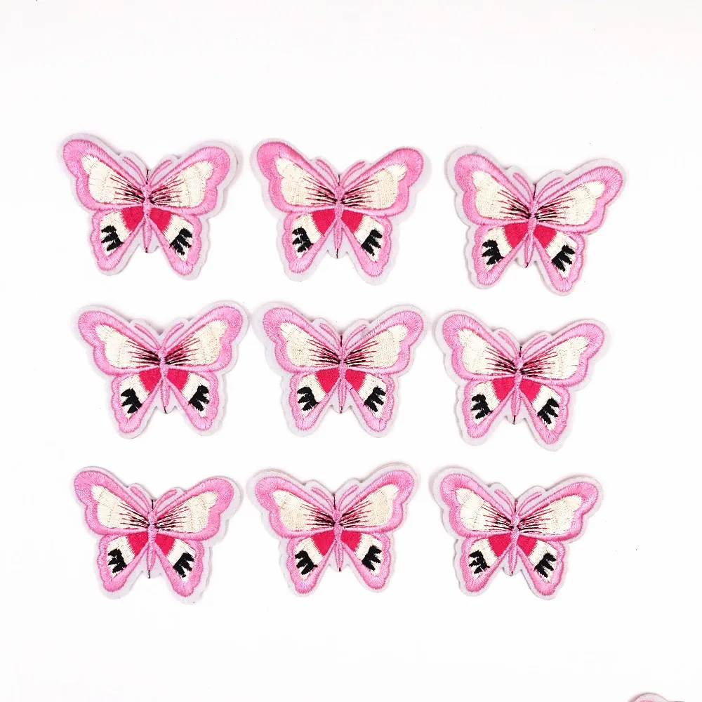 Лучшие продажи 10 шт. с вышивкой в виде бабочек и патч железа на нашивки Одежда DIY