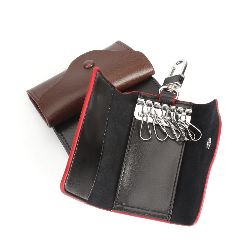 New leather car key bag 2018 leather car key bag buckle leather case fashion key bag key organi porte clef homme YC005