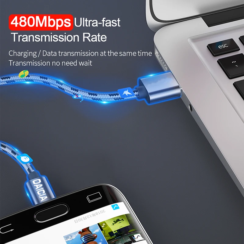 1 м 2 м Micro USB кабель для быстрой зарядки и зарядки для samsung Xiaomi Redmi Note 5 LG Android Microusb Кабели для мобильных телефонов