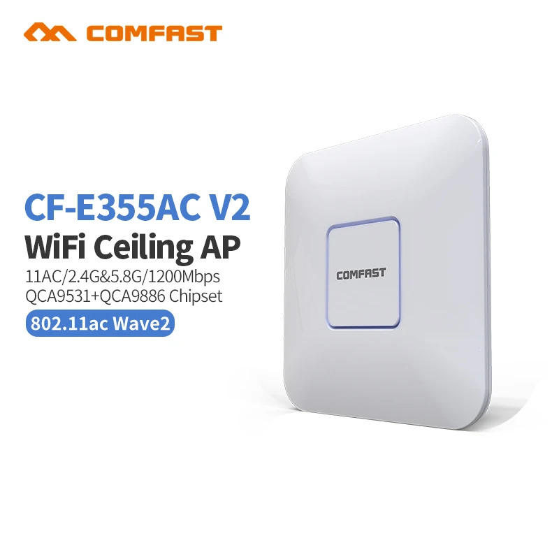 COMFAST 1200M wireless Ceiling AP 2.4G/5G Dual band Wifi Signal Amplifier Repeater 802.11 AC Router 48V POE Access Point | Компьютеры и