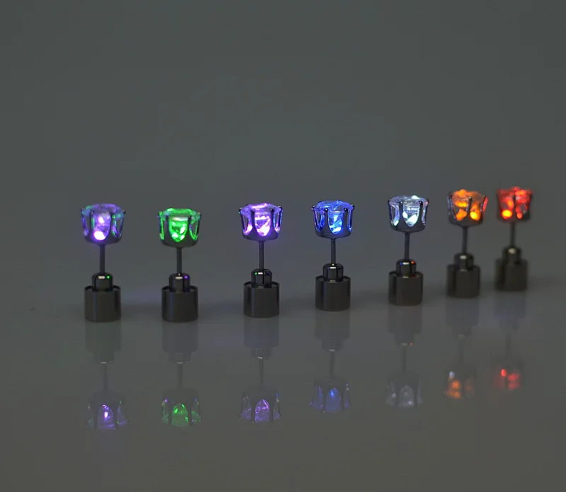 1 шт. Корона Шарм светодиодная серьга Светящиеся в темноте обувь с украшением