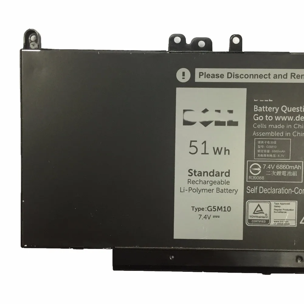 Новый оригинальный аккумулятор G5M10 для ноутбука Dell Latitude E5550 E5450 8V5GX 08V5GX R9XM9 выход C2