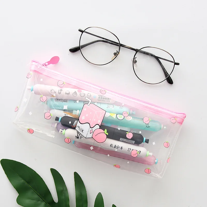 Пенал прозрачный kawaii школьный для девочек trousse scolaire cartuchera para lapices school etui piorniki kalem