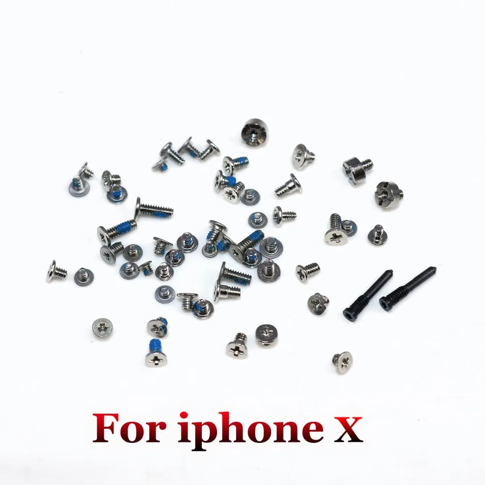 YuXi полный комплект винтов для iPhone 7 plus 8 8plus X 5 5S 5C 6 6Plus 6S 6splus Аксессуары мобильных