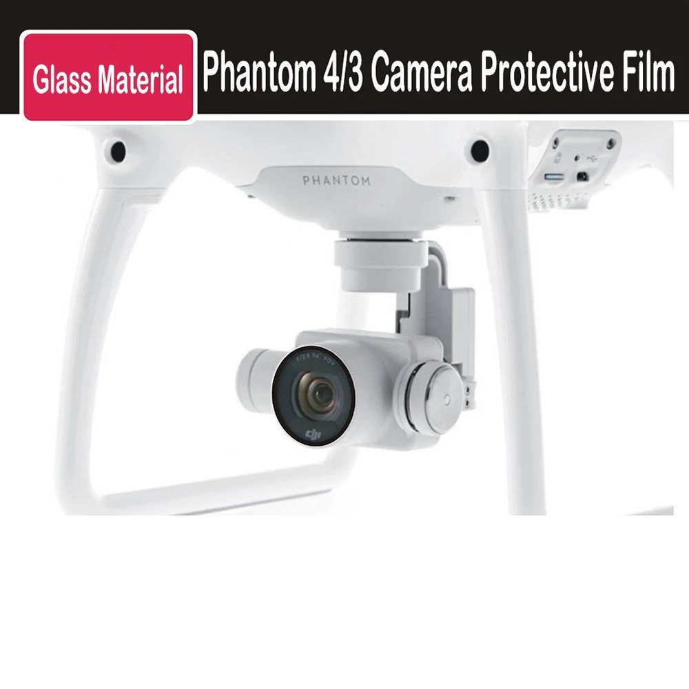 DJI Phantom 3/4 стеклянная пленка для камеры ультра тонкая защитная Пылезащитная
