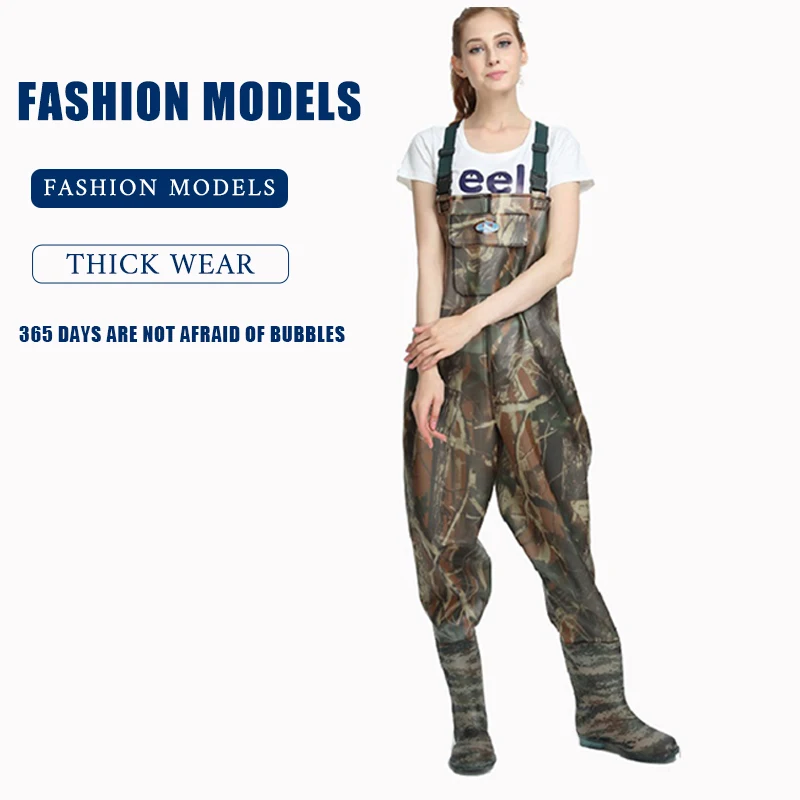 Забродный костюм с тиснением 2 х слойный нейлон/ПВХ для рыбалки и охоты легкие