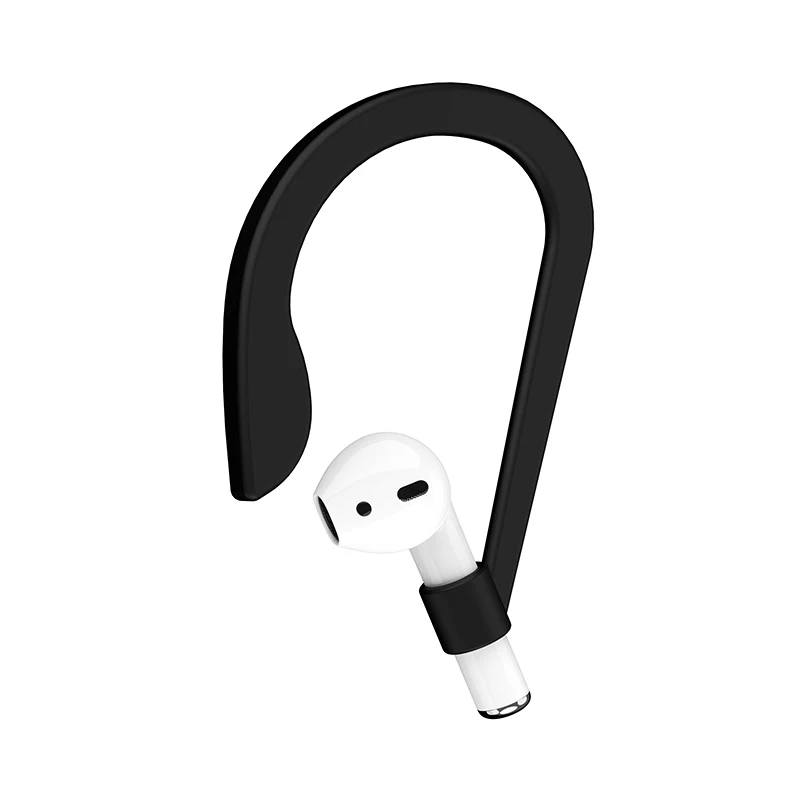 IHaitun магнитный ремешок для Airpods анти потеря ремни наушники веревка для Bluetooth TWS беспроводной держатель силиконового кабеля чехол - Цвет: Black Hook