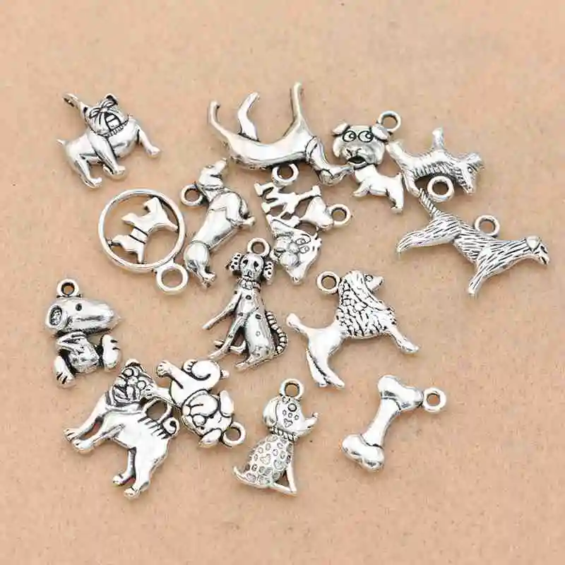 Подвески для изготовления ювелирных изделий тибетские посеребренные талисманы