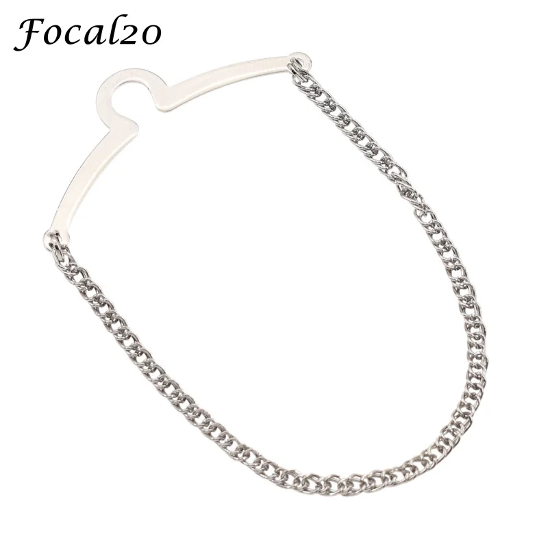 Focal20 2 шт. мода сплав галстук с геометрическим рисунком клип звено цепи золото