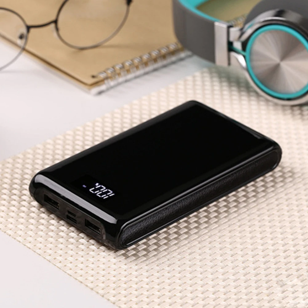 6 секций цифровой дисплей 18650 хранения портативный мобильный DIY комплект черный