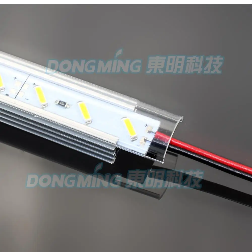 10 шт.* 1 м 72 светодиодов DC 12 В SMD 7020 Luces Bar 100 см Жесткий полосы трубки u алюминиевый профиль Shell+ крышка светодиодный свет кухня
