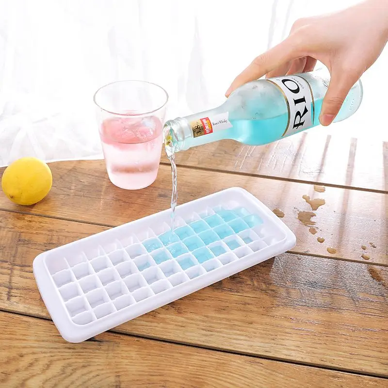 12/48/60 Grid Ice Cube Mould With Lid Homemade Refrigerator Home Storage Containers DIY Tray Dropshipping | Дом и сад