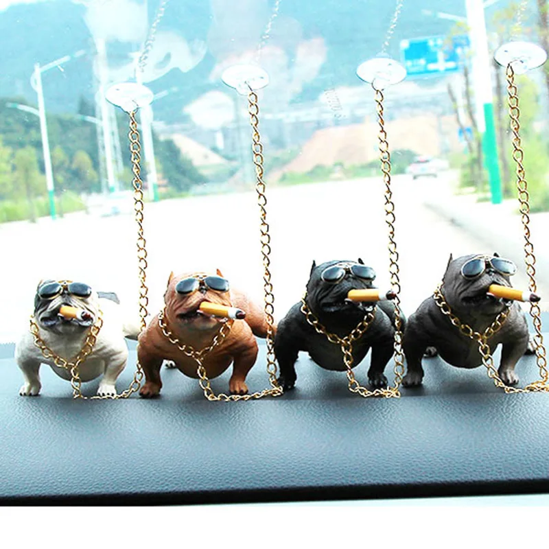 Car Dog Decor Interior Simulation Bully Doll Accessories Ornaments F-Best | Автомобили и мотоциклы