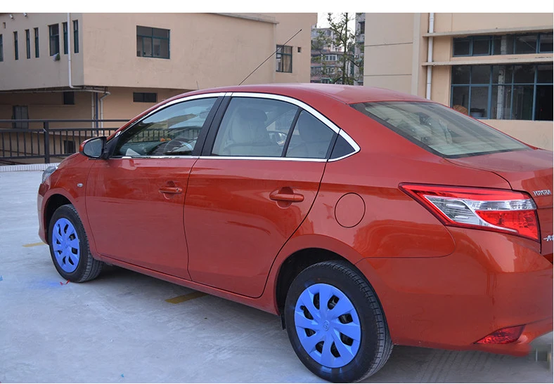 Отделка из нержавеющей стали для крышки подоконника toyota vios 2014 2015 2016 2017 2018 yaris sedan