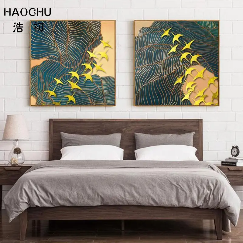 HAOCHU новые китайские летающие птицы Xiangyun декоративные картины художественный