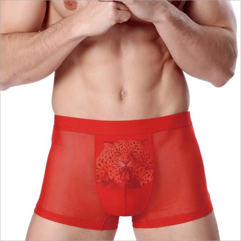 Прозрачные мужские боксеры, гей боксеры, шорты, трусы-боксеры из Ice Silk Hombre, Calecon, марлевые шорты, забавные трусы, Ethika, мужское нижнее белье