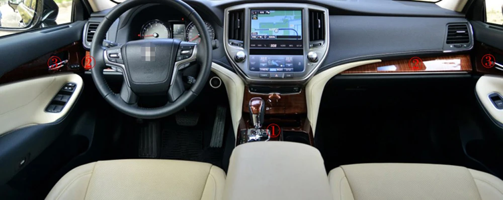 Для Toyota crown generation 12/14 внутренняя Центральная панель управления дверная ручка наклейки из углеродного волокна наклейки аксессуары для стайлинга автомобилей