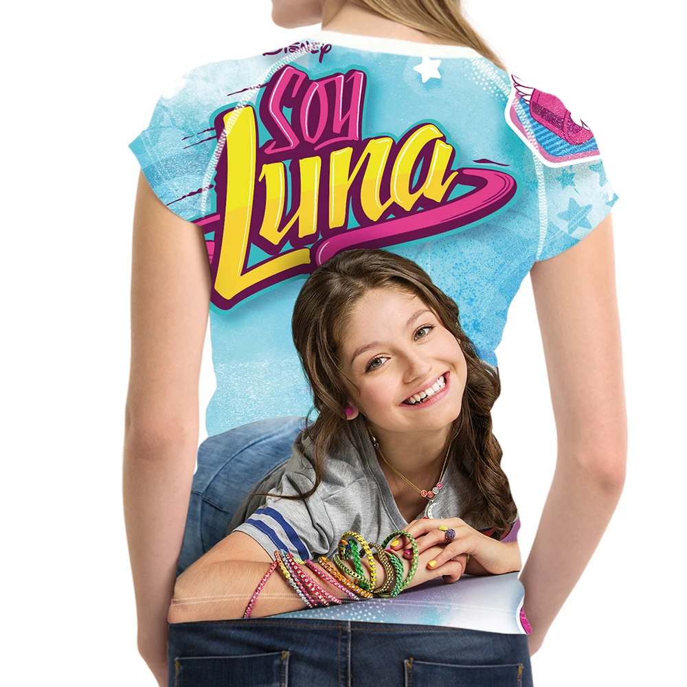 Женская футболка с принтом Soy Luna по индивидуальному заказу, женская модная летняя футболка с коротким рукавом, женская футболка Kawaii, одежда для девочек-подростков