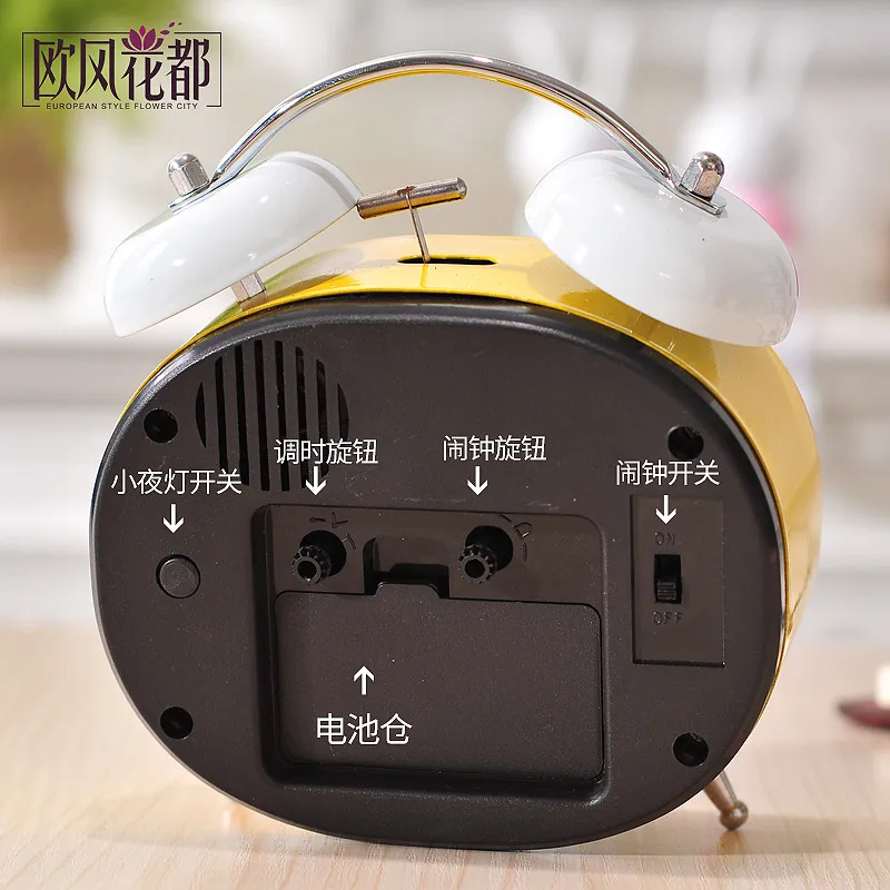 

The alarm clock lovely bedside alarm clock electronic luminous students cartoon children's bedroom clock clock