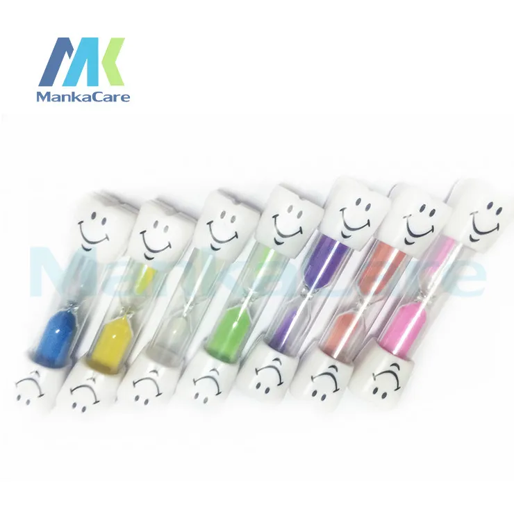 10pcsкисть песочные часы таймер для зубной щетки чистки зубов 3 минуты смайлик с