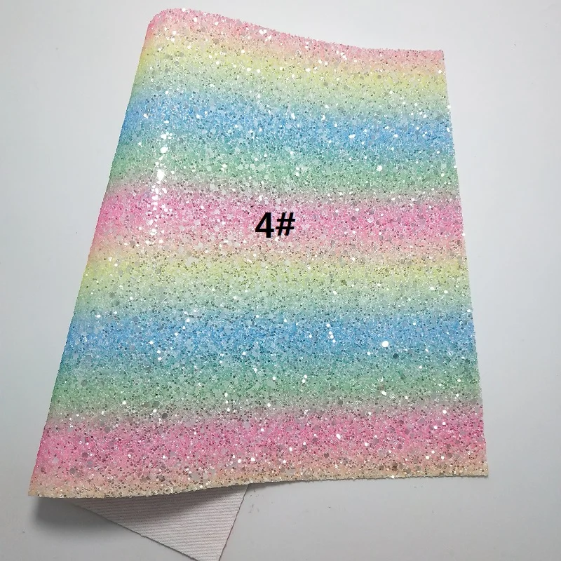 4 1 шт. 21X29 см синтетический Letaher, Cuero Sintetico Rainbow с эффектом блестящей кожи для изготовления бантов аксессуары S202B - Цвет: 4