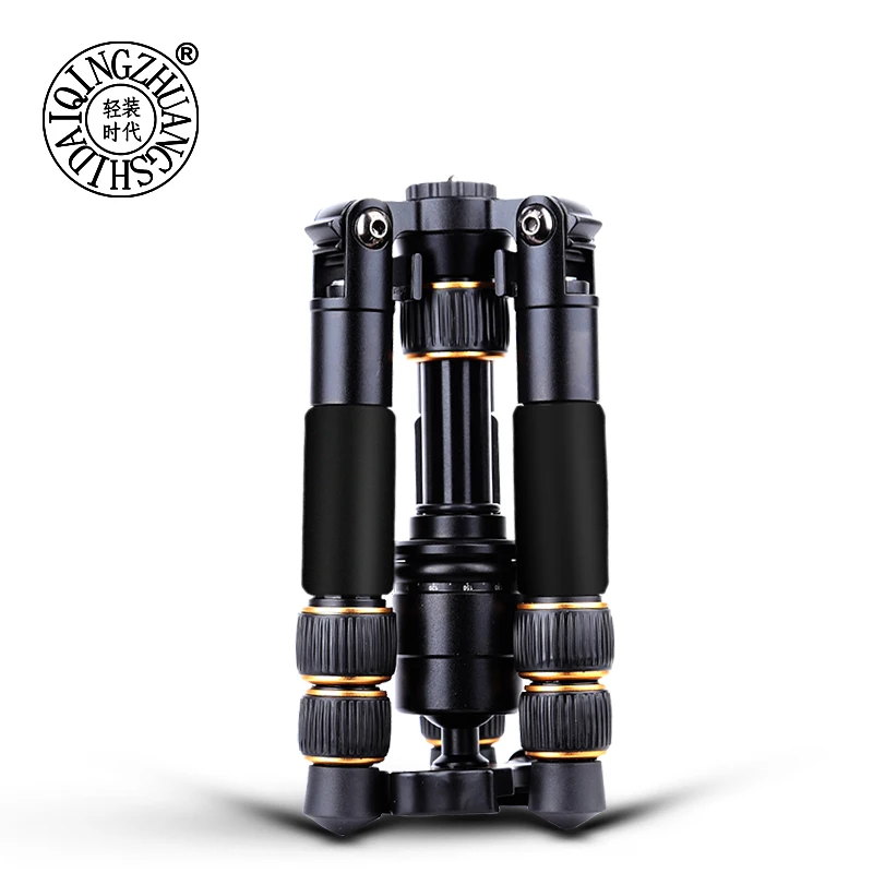 Алюминиевый Настольный Трипод QZSD Q166A портативный мини-Трипод гибкий для камеры с