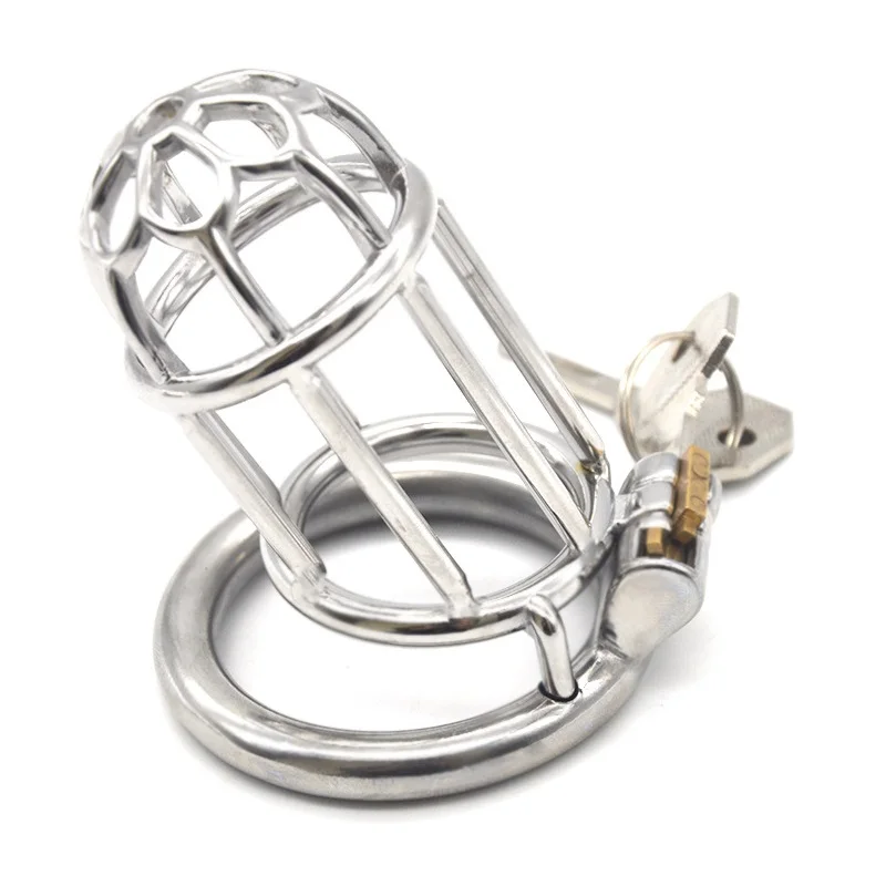 Новинка клетка для пениса из нержавеющей стали мужчин металлическое кольцо на