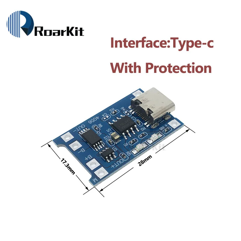 Type c/Micro/Mini USB 5V 1A 18650 TP4056 модуль зарядного устройства литиевой батареи зарядная